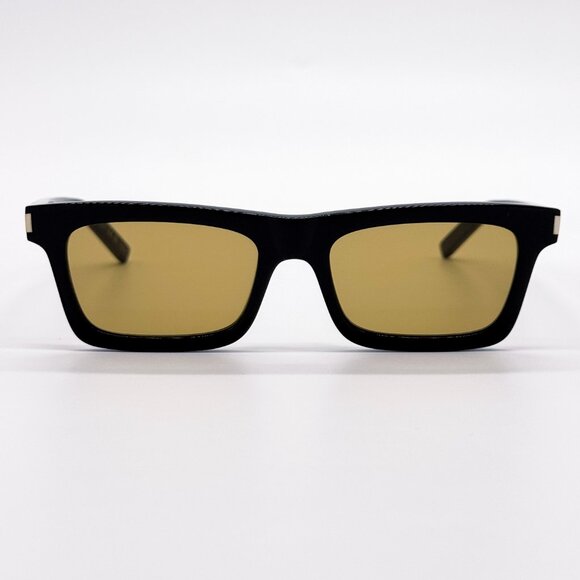 NEW SAINT LAURENT SSL 461 BETTY 008 BLACK YELLOW UNISEX SUNGLASSES SL461 008 - Picture 3 of 10